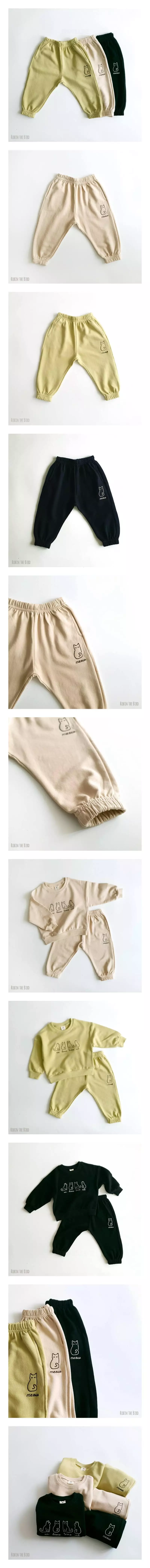 Saerobin - Korean Children Fashion - #fashionkids - Kitty Embrodiery Pants