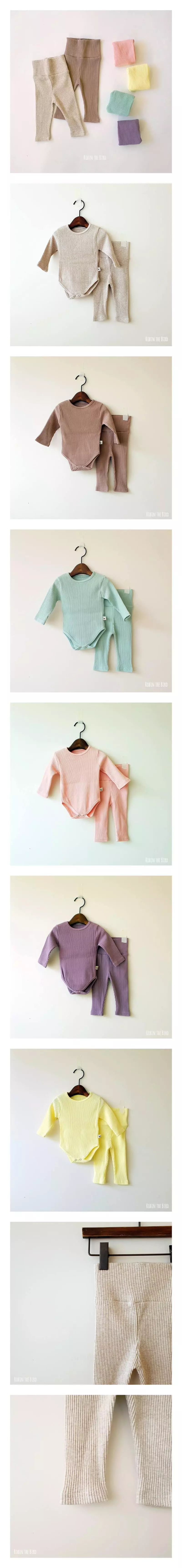 Saerobin - Korean Children Fashion - #littlefashionista - Rib Bodysuit