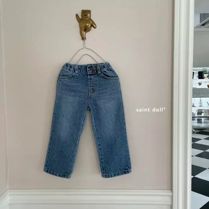 Saint Doll - Korean Children Fashion - #childofig - Simple Denim Wid Jeans