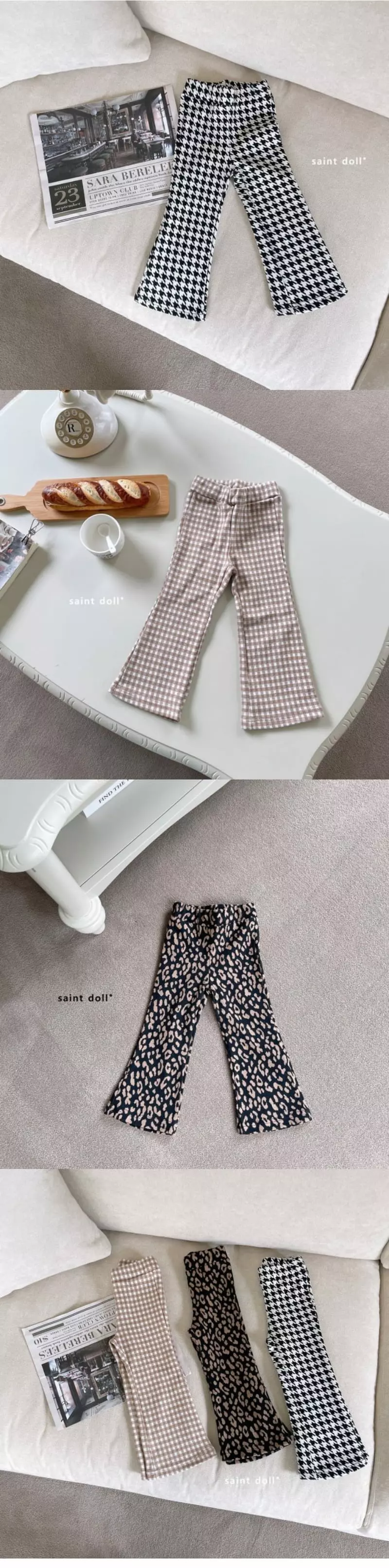 Saint Doll - Korean Children Fashion - #childofig - Pattern Wide Pants - 2