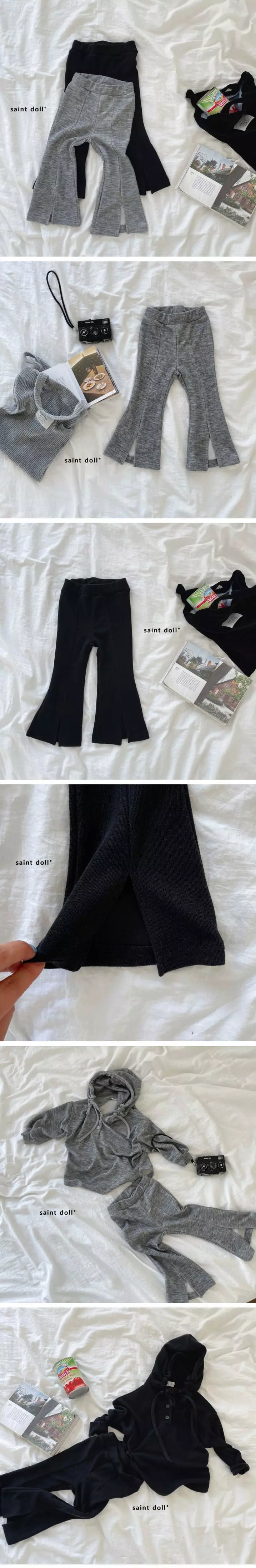 Saint Doll - Korean Children Fashion - #designkidswear - Marlang Slit Wide Pants - 2