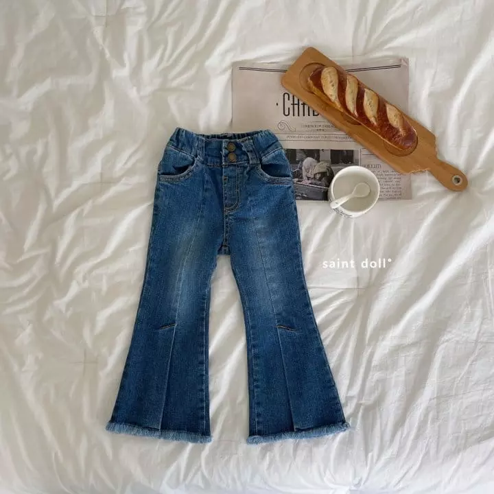 Saint Doll - Korean Children Fashion - #designkidswear - Denim Bootscut Pants