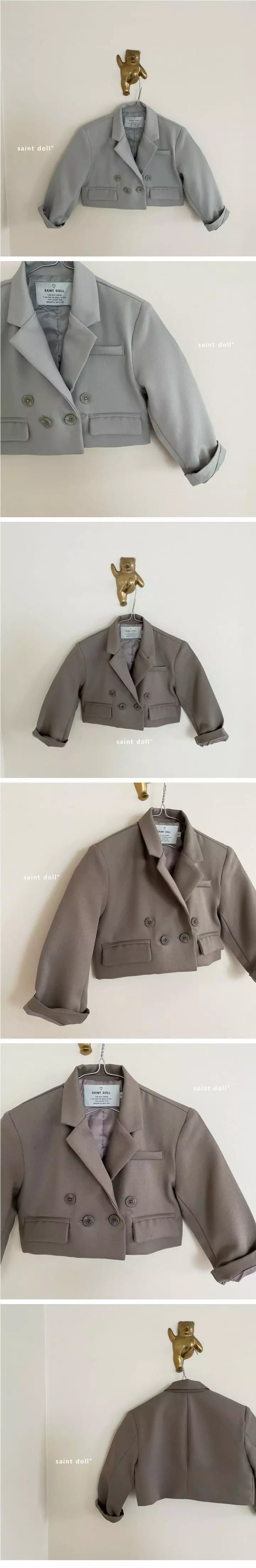Saint Doll - Korean Children Fashion - #designkidswear - Double Short Jacket with Mom - 2