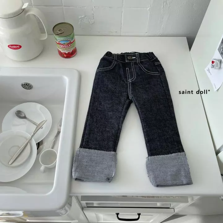 Saint Doll - Korean Children Fashion - #discoveringself - Roll-up Jeans