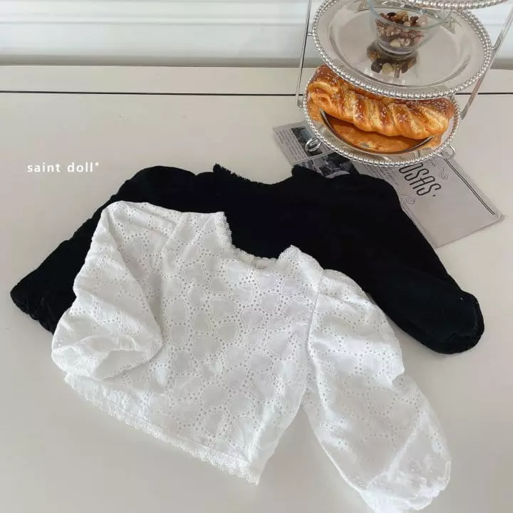 Saint Doll - Korean Children Fashion - #fashionkids - Laze Heart Blouse with Mom