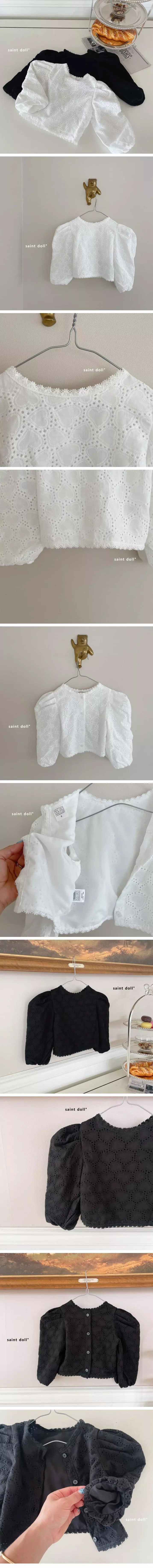 Saint Doll - Korean Children Fashion - #kidsshorts - Laze Heart Blouse with Mom - 2