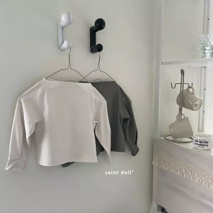 Saint Doll - Korean Children Fashion - #kidsshorts - Easy Half Neck Tee with Mom