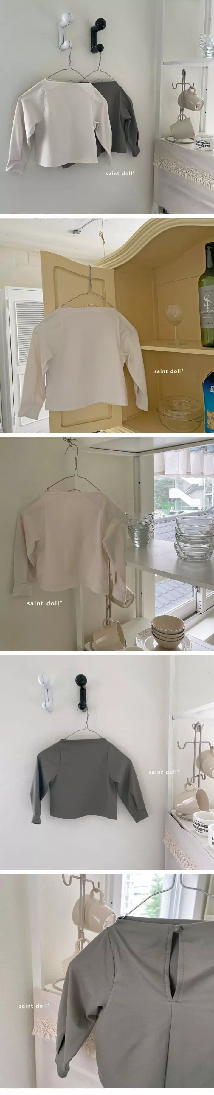 Saint Doll - Korean Children Fashion - #kidsstore - Easy Half Neck Tee with Mom - 2