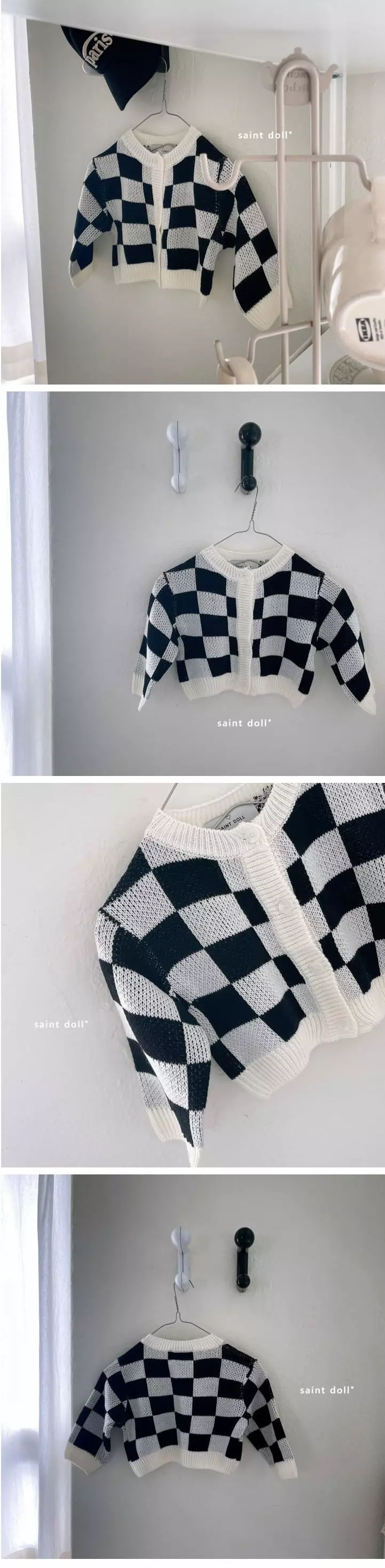 Saint Doll - Korean Children Fashion - #minifashionista - Check Cardigan - 2