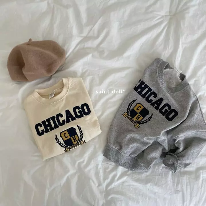Saint Doll - Korean Children Fashion - #prettylittlegirls - Chicago Sweatshirt with Mom
