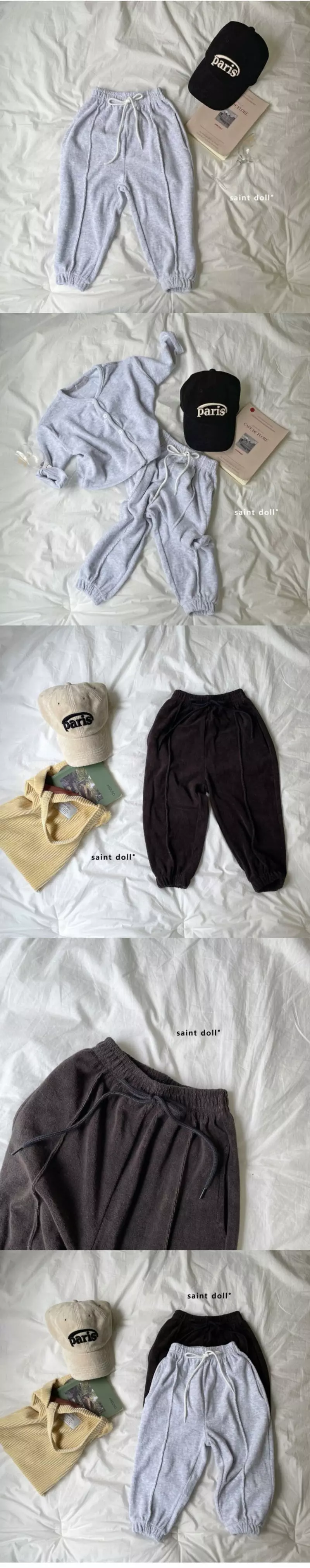Saint Doll - Korean Children Fashion - #stylishchildhood - Terry Pintuck Pants with Mom - 2