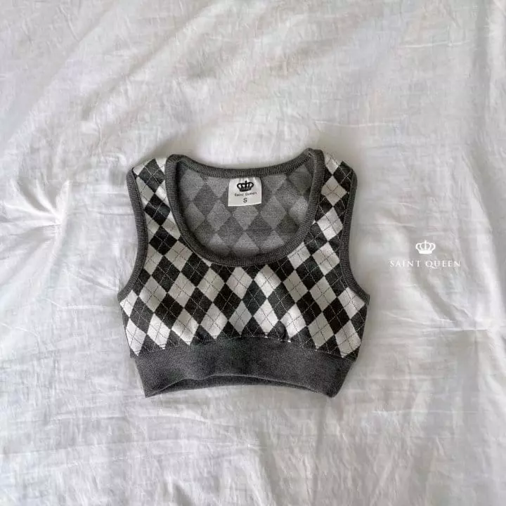 Saint Queen - Korean Children Fashion - #Kfashion4kids - Argyle Vest - 3