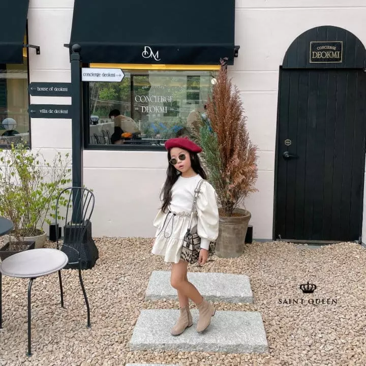 Saint Queen - Korean Children Fashion - #childofig - Bubble Rib Blouse - 8
