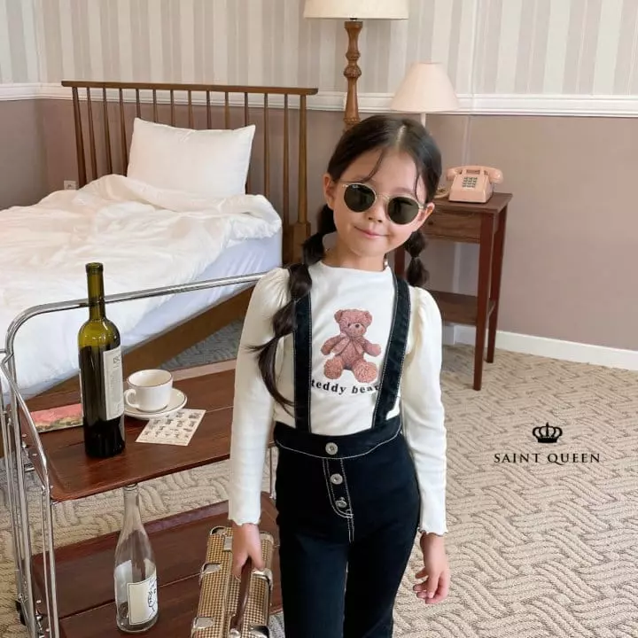 Saint Queen - Korean Children Fashion - #childofig - Dungarees Denim  - 6