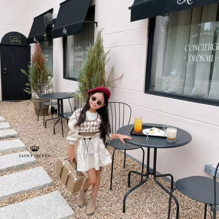 Saint Queen - Korean Children Fashion - #childrensboutique - Argyle Vest - 12