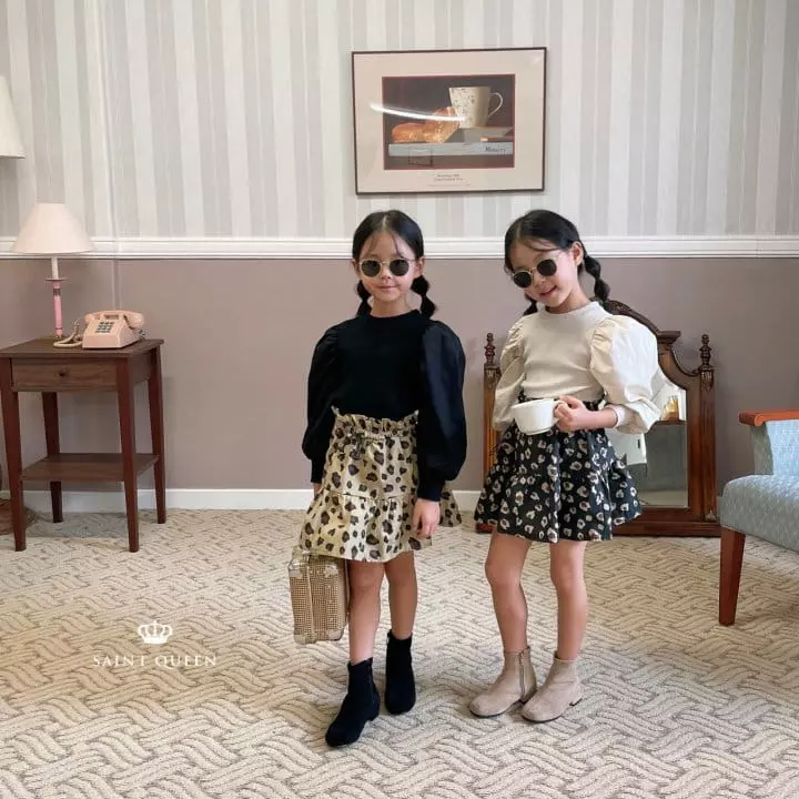 Saint Queen - Korean Children Fashion - #discoveringself - Leopard Skirt - 5