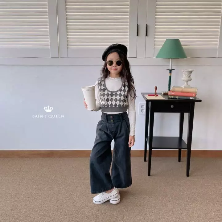 Saint Queen - Korean Children Fashion - #designkidswear - Hi Waist Pants - 4