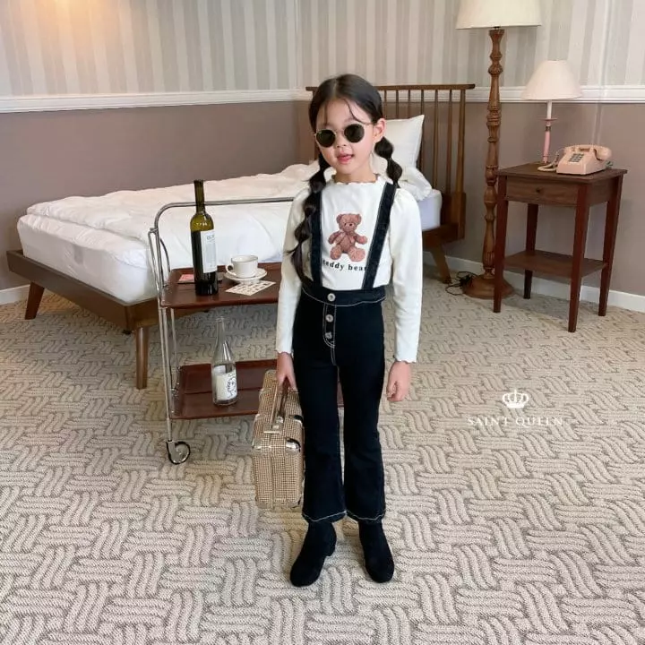 Saint Queen - Korean Children Fashion - #fashionkids - Dungarees Denim  - 10
