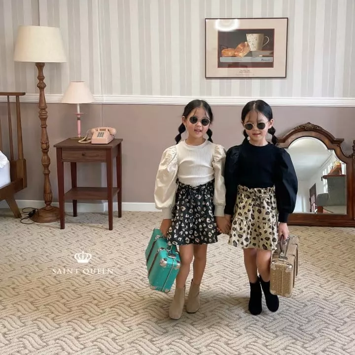 Saint Queen - Korean Children Fashion - #fashionkids - Leopard Skirt - 6