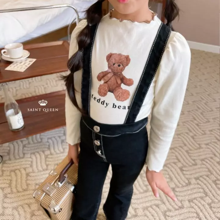 Saint Queen - Korean Children Fashion - #kidsshorts - Dungarees Denim  - 11