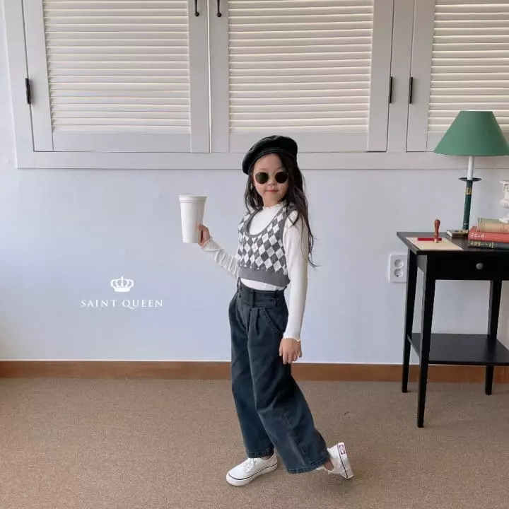 Saint Queen - Korean Children Fashion - #kidsshorts - Hi Waist Pants - 6