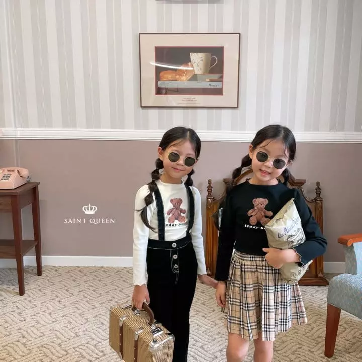 Saint Queen - Korean Children Fashion - #kidsshorts - Teddy Tee - 5