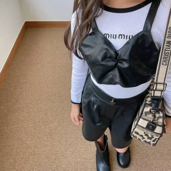 Saint Queen - Korean Children Fashion - #kidsstore - Leather Bustier - 8