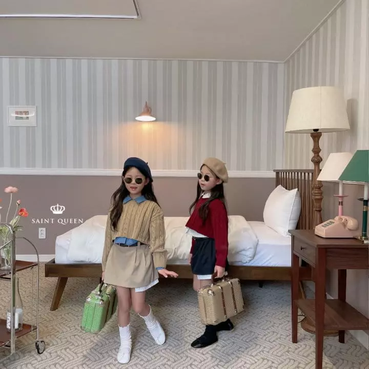 Saint Queen - Korean Children Fashion - #kidzfashiontrend - Twist Knit Tee - 7