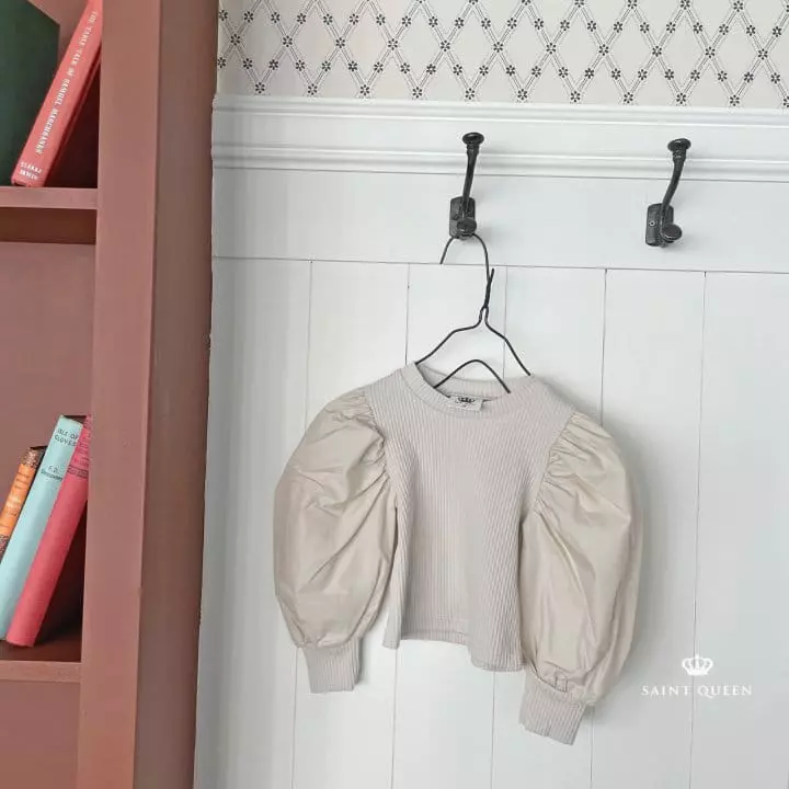 Saint Queen - Korean Children Fashion - #littlefashionista - Bubble Rib Blouse