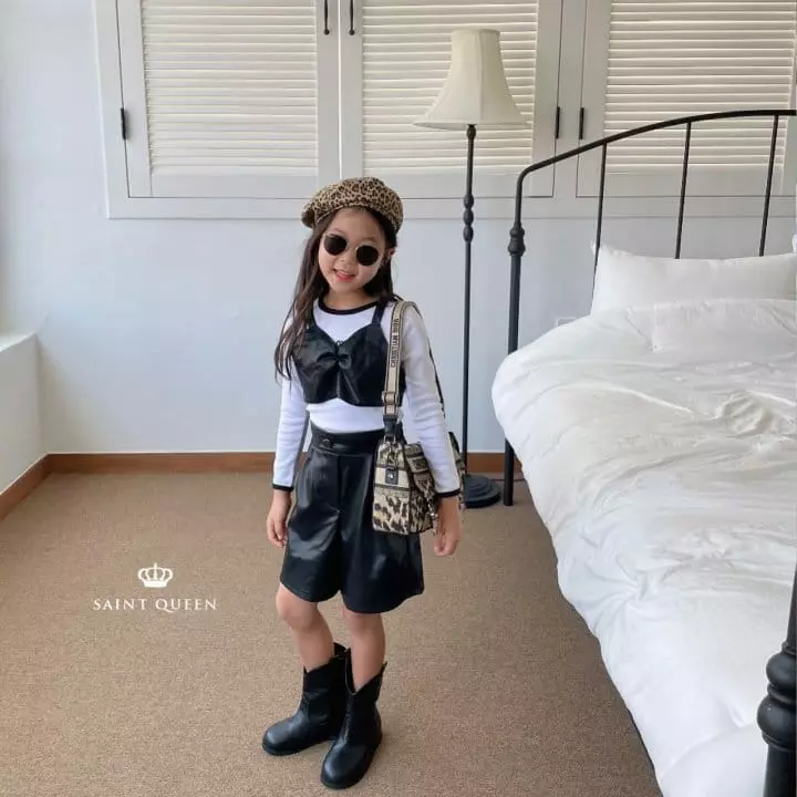 Saint Queen - Korean Children Fashion - #littlefashionista - Nana Leather Pants - 10