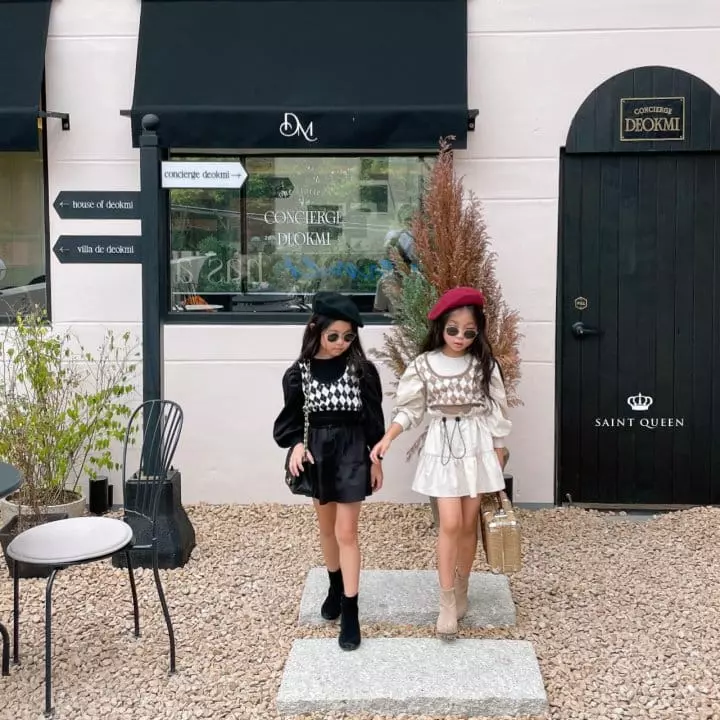 Saint Queen - Korean Children Fashion - #magicofchildhood - Argyle Vest - 5