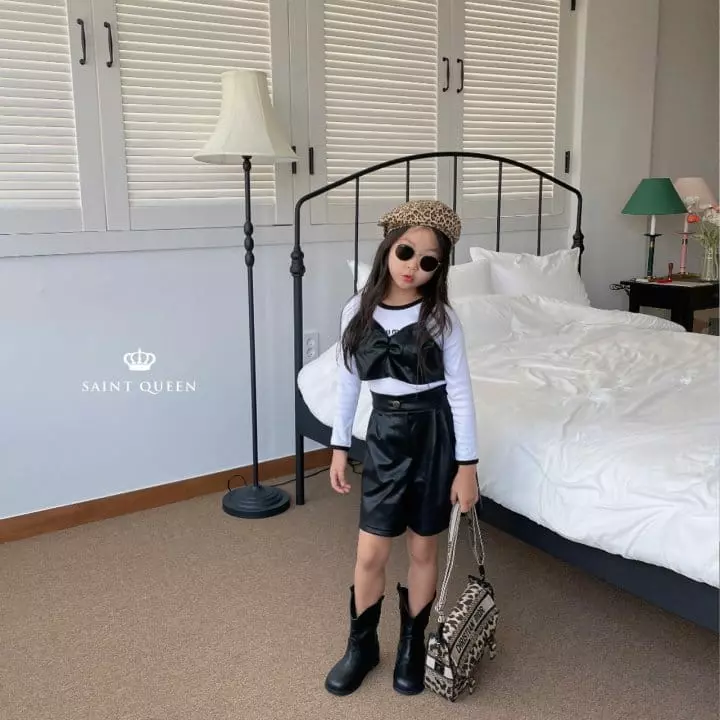 Saint Queen - Korean Children Fashion - #minifashionista - Nana Leather Pants - 12