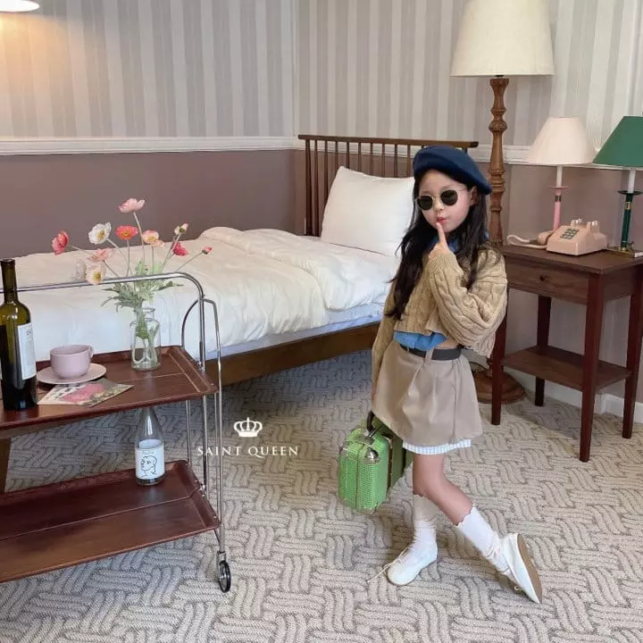 Saint Queen - Korean Children Fashion - #minifashionista - Twist Knit Tee - 11