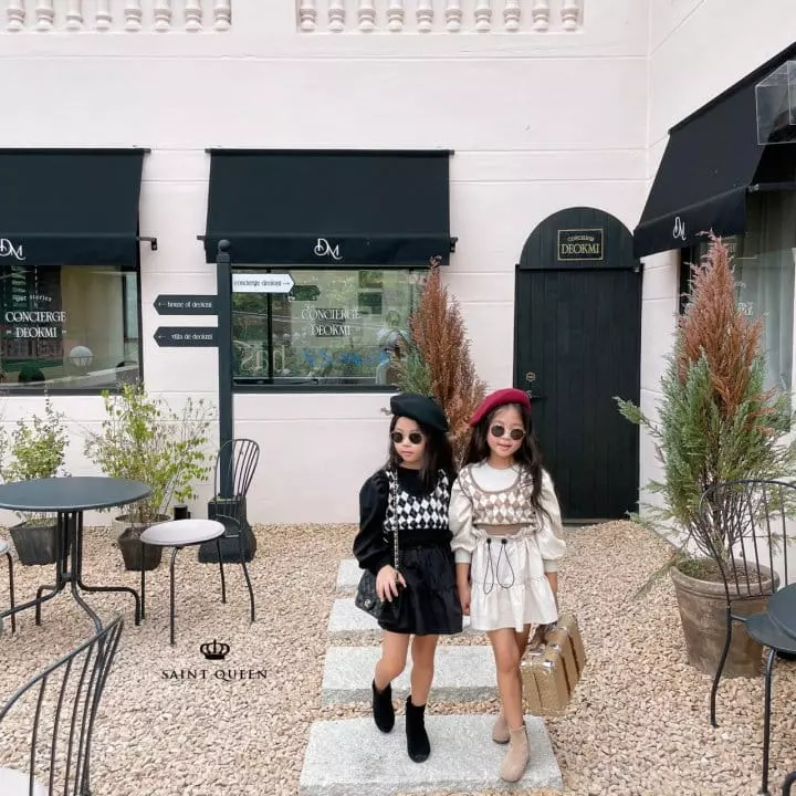 Saint Queen - Korean Children Fashion - #minifashionista - Argyle Vest - 6