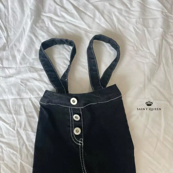Saint Queen - Korean Children Fashion - #prettylittlegirls - Dungarees Denim  - 2