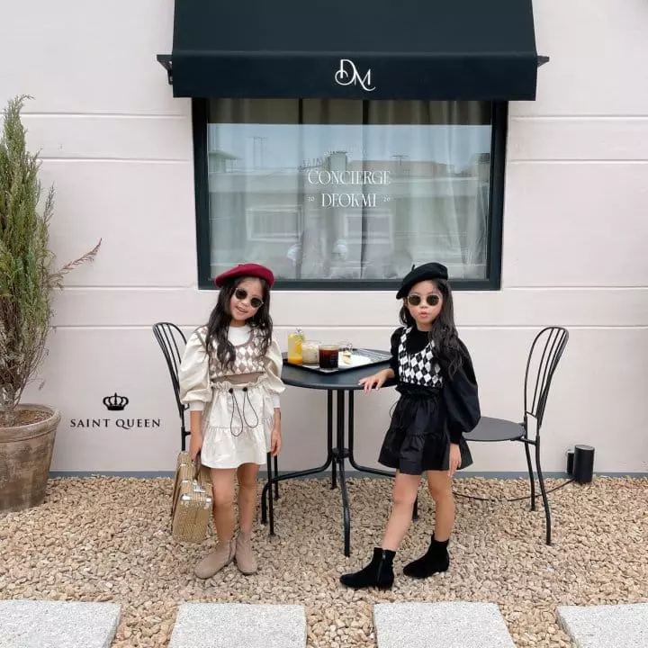 Saint Queen - Korean Children Fashion - #prettylittlegirls - Argyle Vest - 7