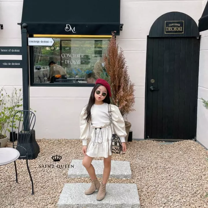 Saint Queen - Korean Children Fashion - #stylishchildhood - Bubble Rib Blouse - 7