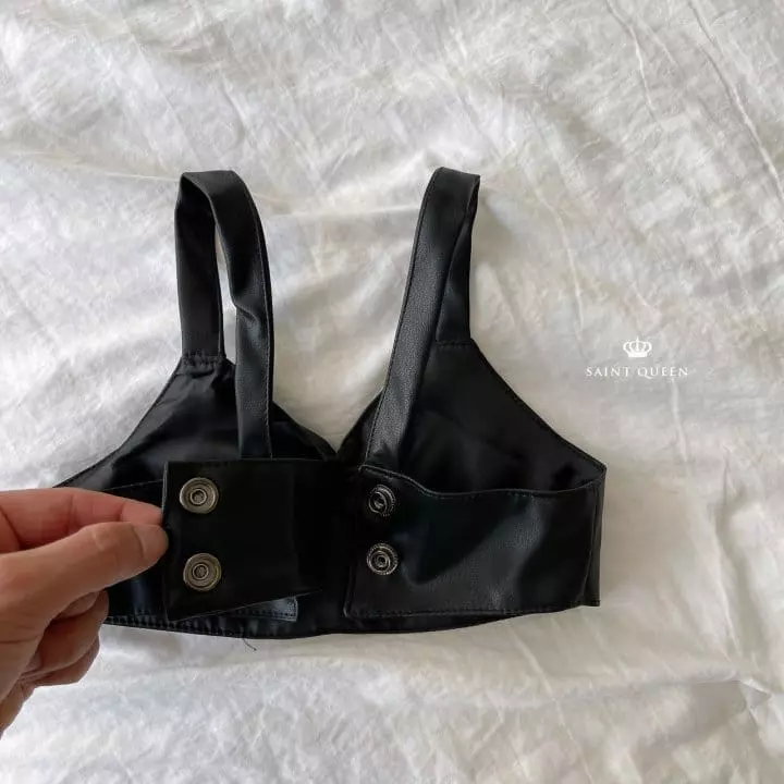 Saint Queen - Korean Children Fashion - #stylishchildhood - Leather Bustier