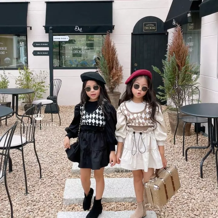 Saint Queen - Korean Children Fashion - #todddlerfashion - Argyle Vest - 8