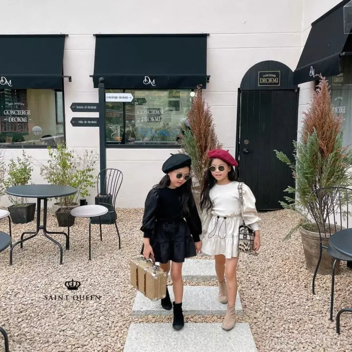 Saint Queen - Korean Children Fashion - #toddlerclothing - Bubble Rib Blouse - 6