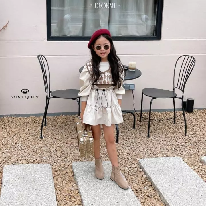 Saint Queen - Korean Children Fashion - #toddlerclothing - Argyle Vest - 9