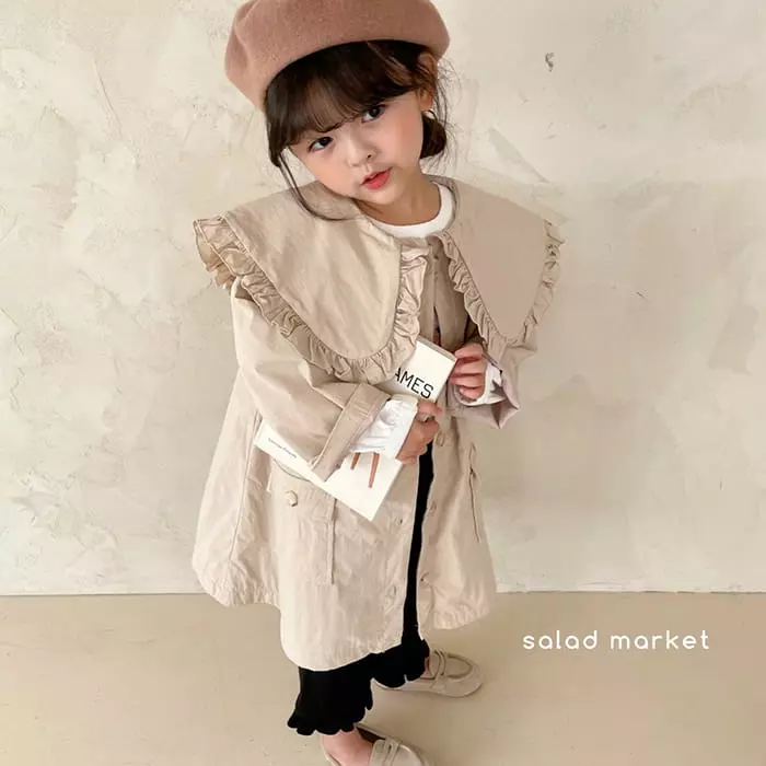 Salad Market - Korean Children Fashion - #Kfashion4kids - Miu Trench Coat - 11