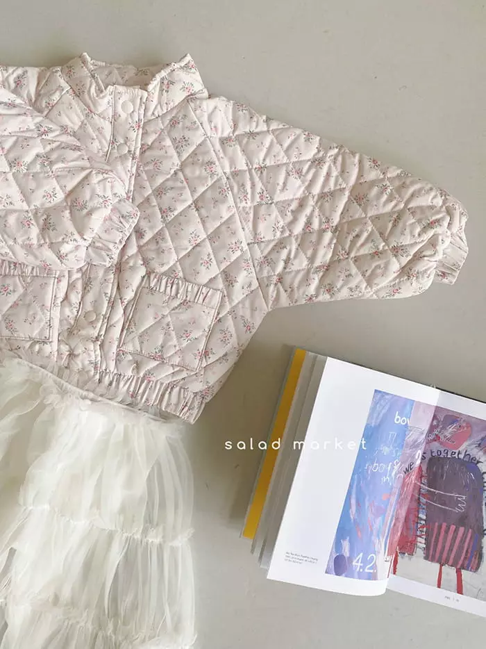 Salad Market - Korean Children Fashion - #prettylittlegirls - Dove Quilting Jumper - 4