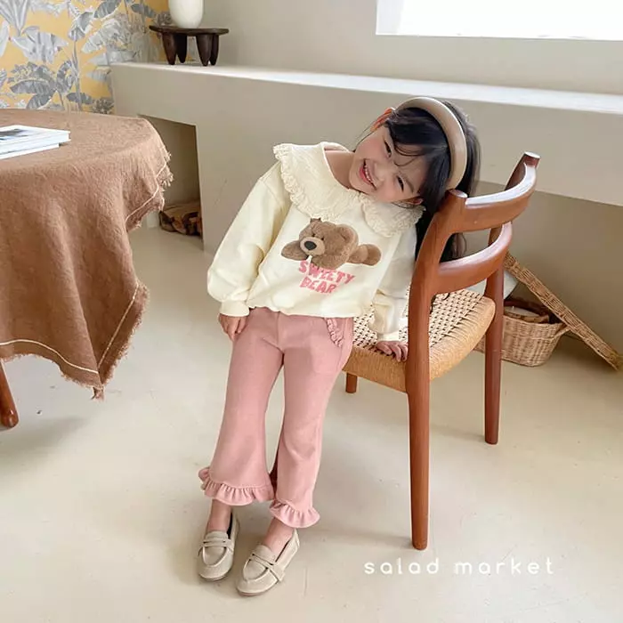 Salad Market - Korean Children Fashion - #childofig - Milk Bootscut Pants - 10