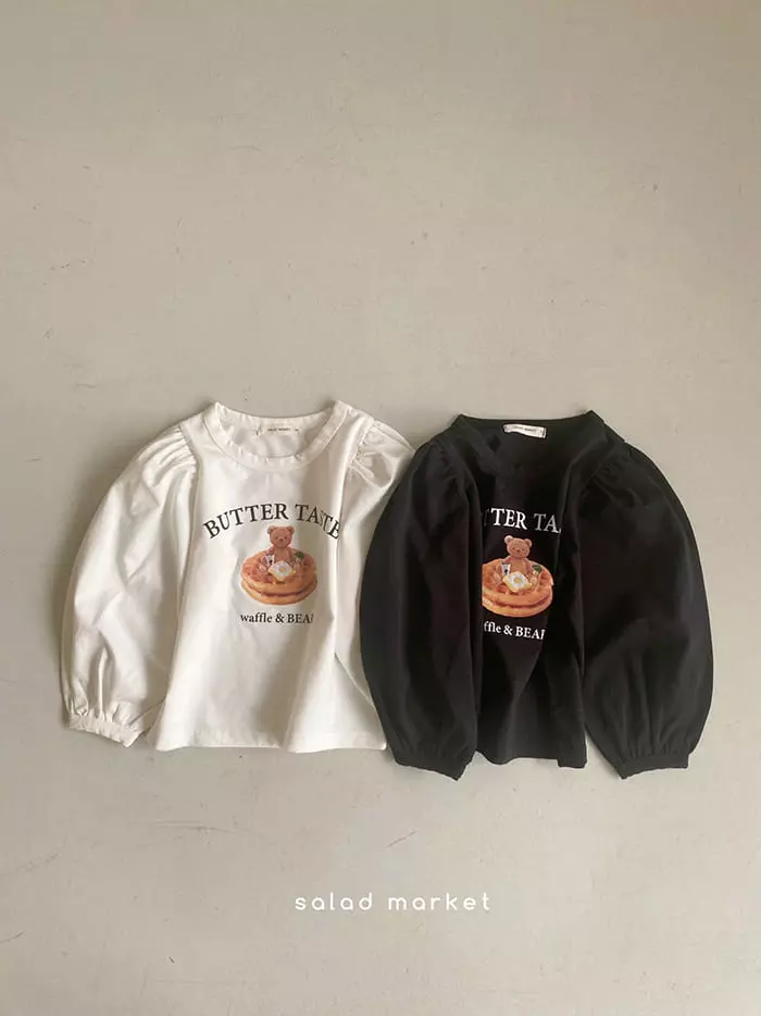 Salad Market - Korean Children Fashion - #childrensboutique - Waffle Tee