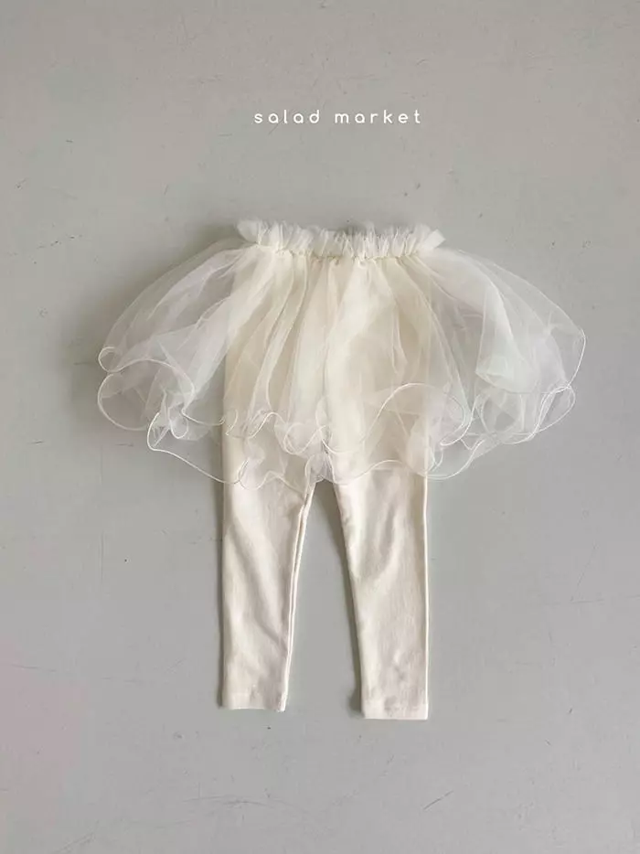 Salad Market - Korean Children Fashion - #childrensboutique - Dalring Tutu Skirt Leggings - 4