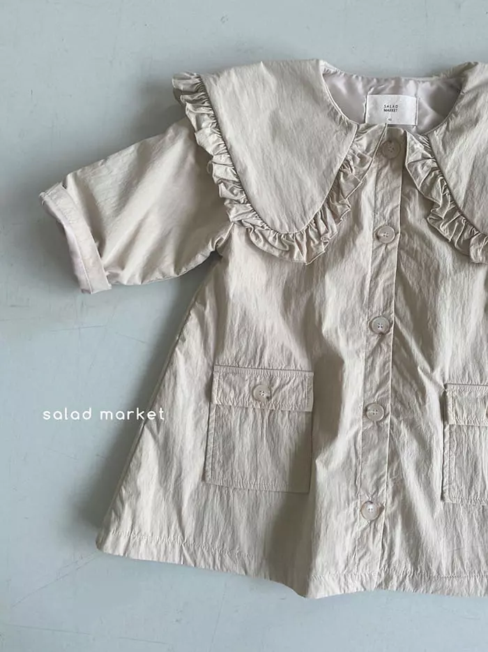 Salad Market - Korean Children Fashion - #discoveringself - Miu Trench Coat - 6