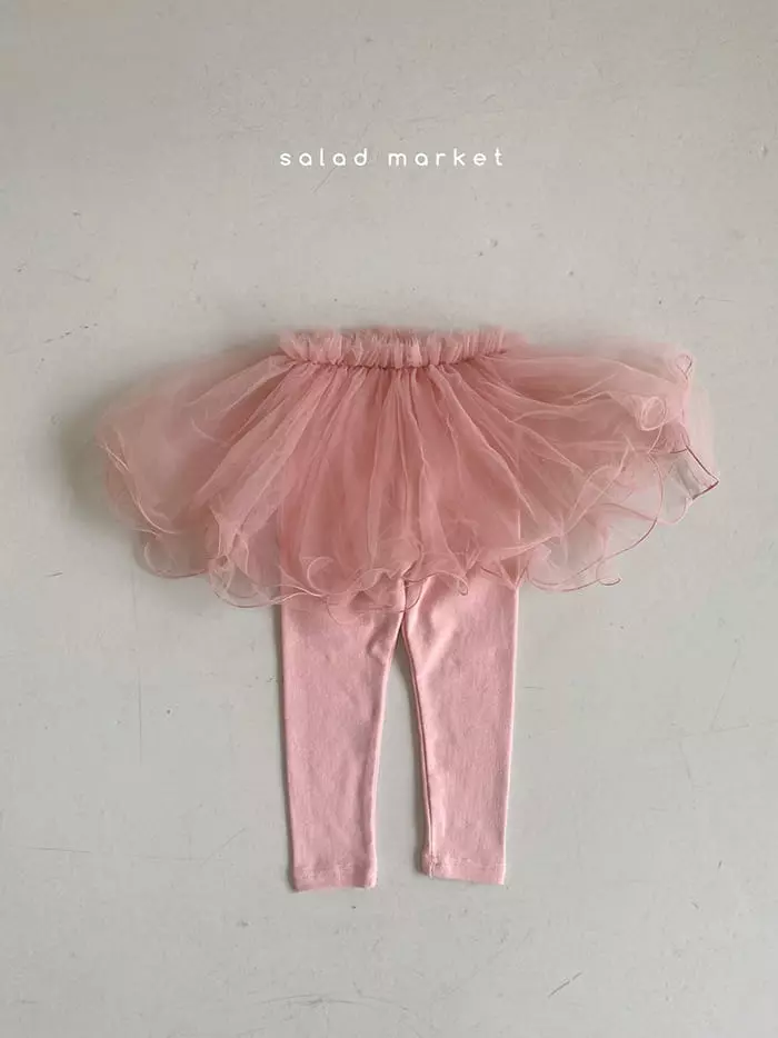 Salad Market - Korean Children Fashion - #discoveringself - Dalring Tutu Skirt Leggings - 5