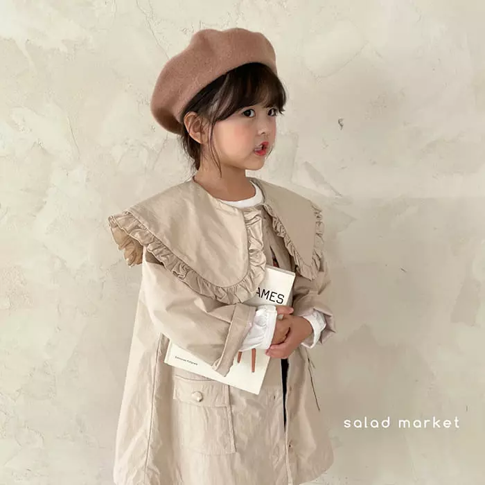 Salad Market - Korean Children Fashion - #kidsshorts - Miu Trench Coat - 8