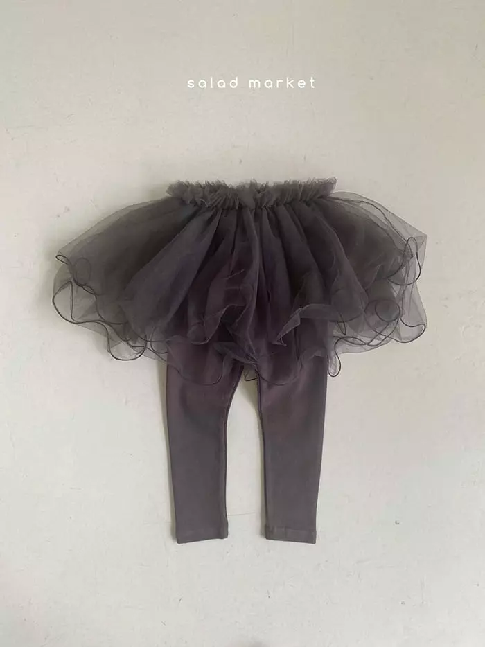 Salad Market - Korean Children Fashion - #kidsshorts - Dalring Tutu Skirt Leggings - 7
